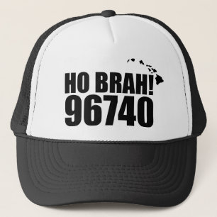 Boné Ho Brah!..,Hawaii Zip Code Hats 96740 Kailua Kona