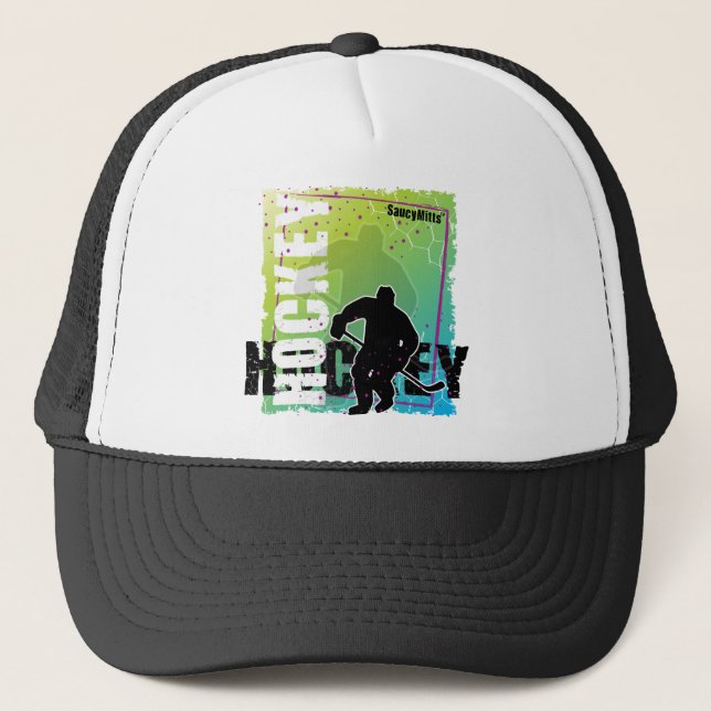 Boné Hockey com abstrato (masculino) (Frente)