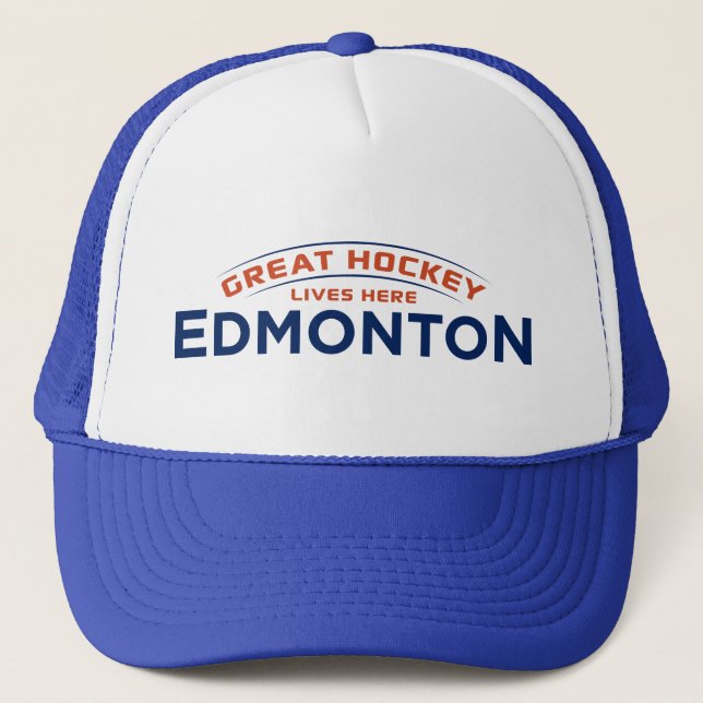 Boné Hockey com excelente Edmonton Trucker Hat (Frente)
