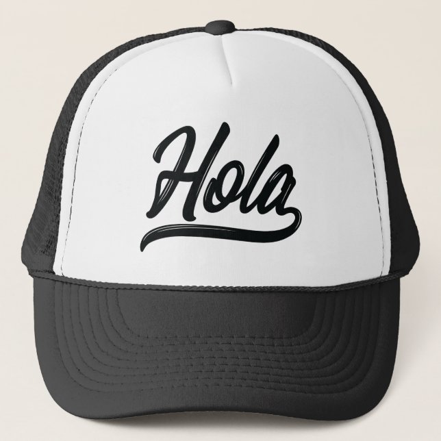 Boné Hola Script (Preto) (Frente)