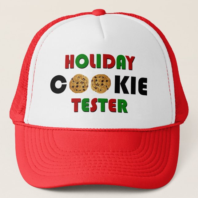 Boné Holiday Cookie Tester Truckers Hat (Frente)