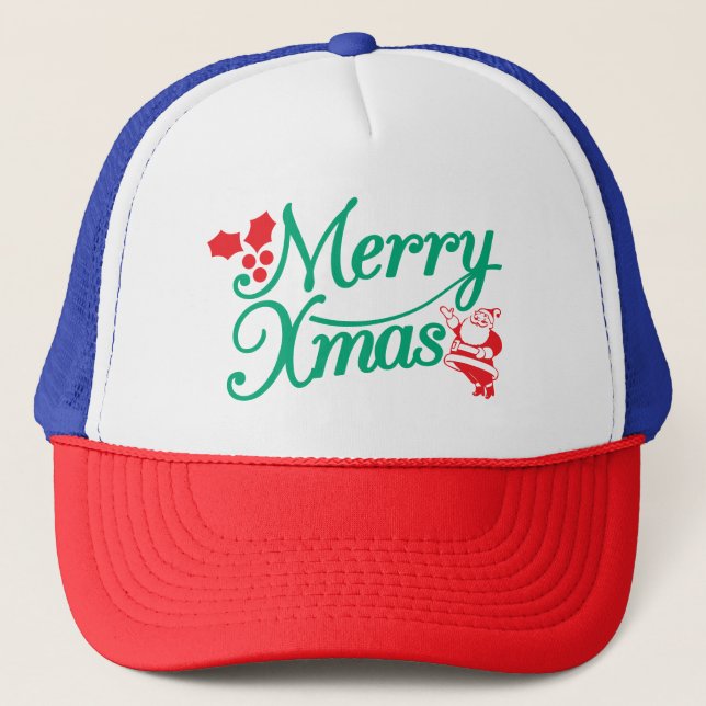 Boné Holiday Hat – Merry & Bright Seasonal Style (Frente)