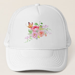 Boné holiES - Flores de Mola de Aquarela Buquê 2