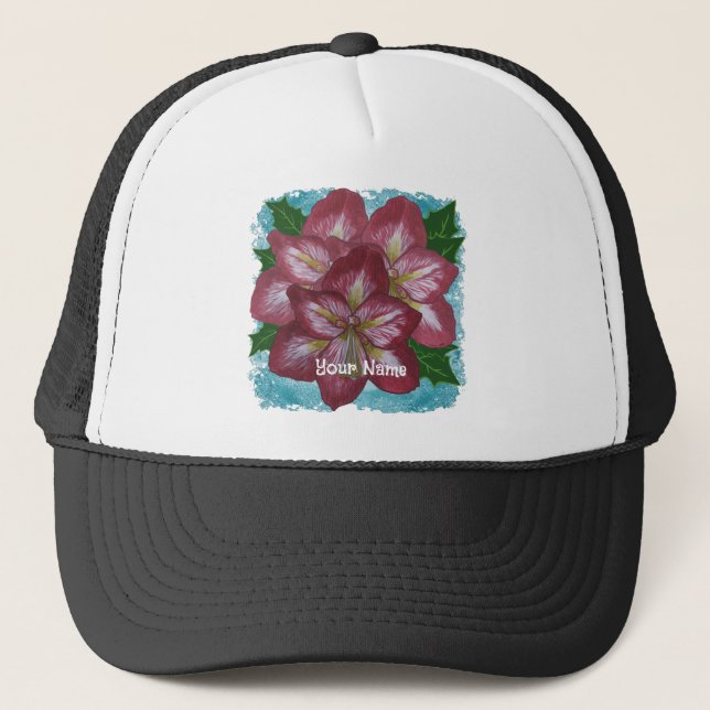 Boné Holly Amaryllis Flower hat (Frente)