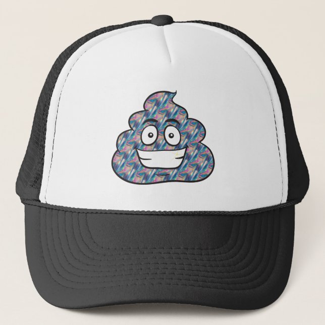 Boné holograma poop emoji (Frente)
