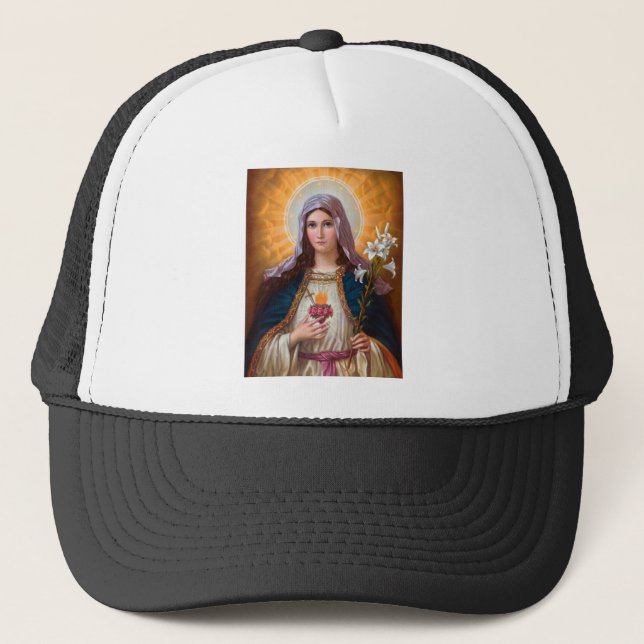 Boné Holy mother Mary Immaculate Heart,Catholic faith (Frente)