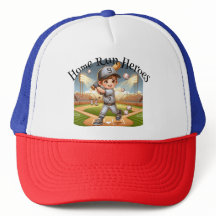 Home Run Heroys Kids Baseball Hat