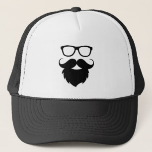 Boné Homem com Barba Engraçada Totalmente Crescida