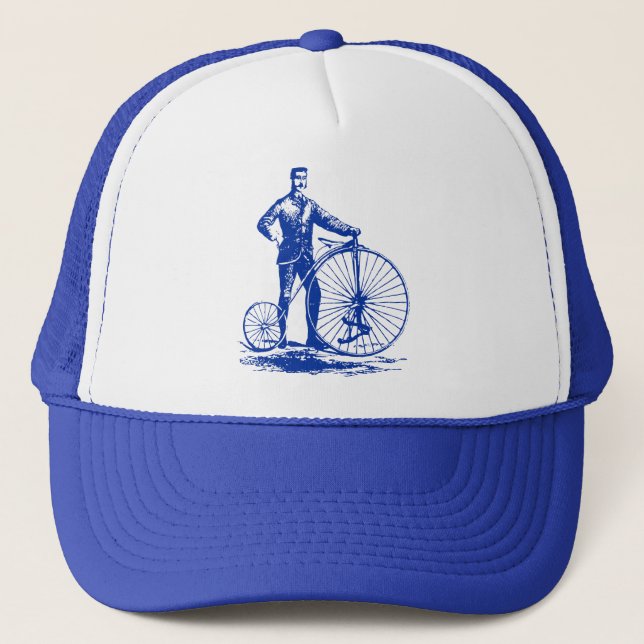Boné Homem com Penny Farthing - Marinho Azul (Frente)
