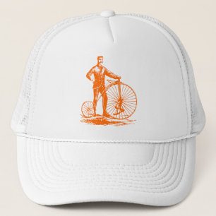 Boné Homem com Penny Farthing - Orange