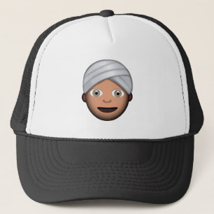 Boné Homem com turbante Emoji