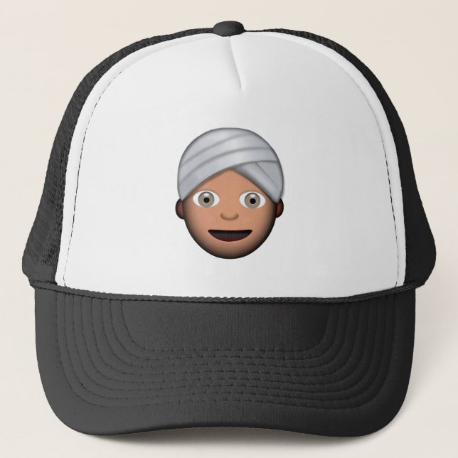 Boné Homem com turbante Emoji (Frente)