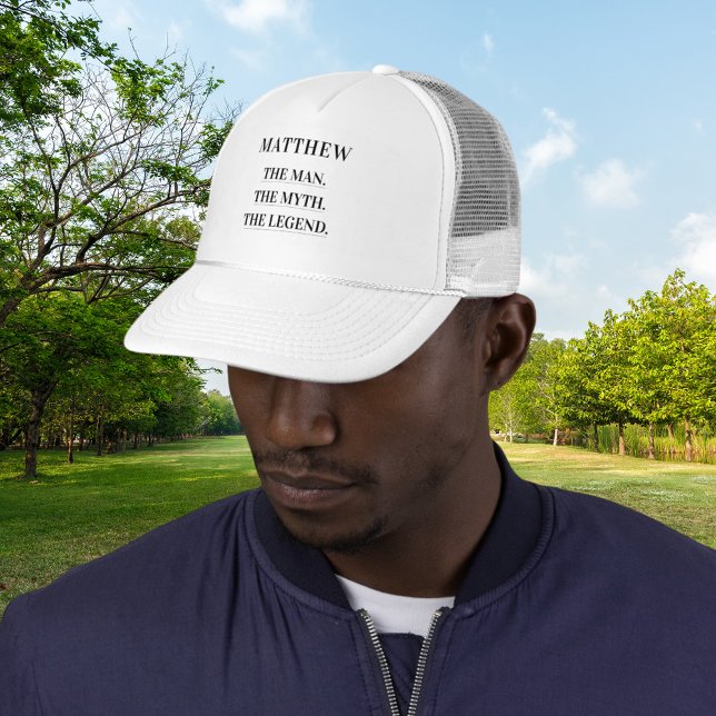 Boné Homem mito lenda nome diversão (Criador carregado)