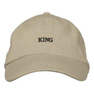 Boné Homens Charmosos Rei Personalizado caqui Elegante