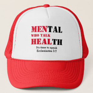 Boné HOMENS QUE FALAM SAÚDE Mens Saúde Mental VERMELH