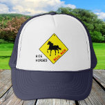 Boné Homens Reais Cavalos de Corrida - Chapéu De Caminh<br><div class="desc">Baseball/Trucker caps: Homens Reais Cavalos Correndo e Cavalo Negro Correndo - texto facilmente personalizado</div>