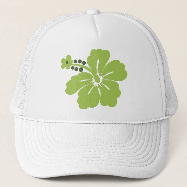 Boné Honolua Hibiscus Tropical Trucker Hats (Frente)