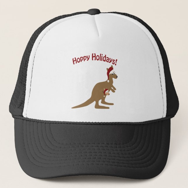 Boné Hoppy Holidays! christmas Kangaroo (Frente)