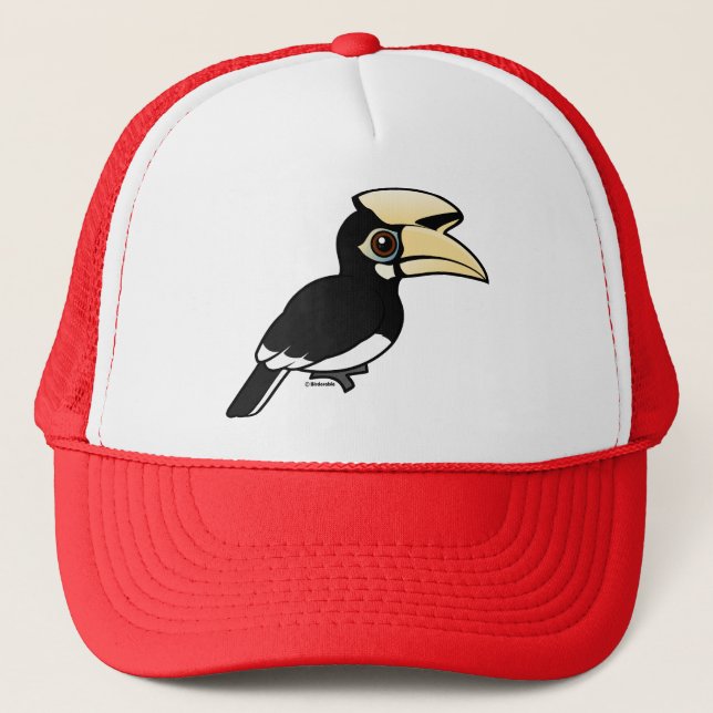 Boné Hornbill Pied oriental (Frente)