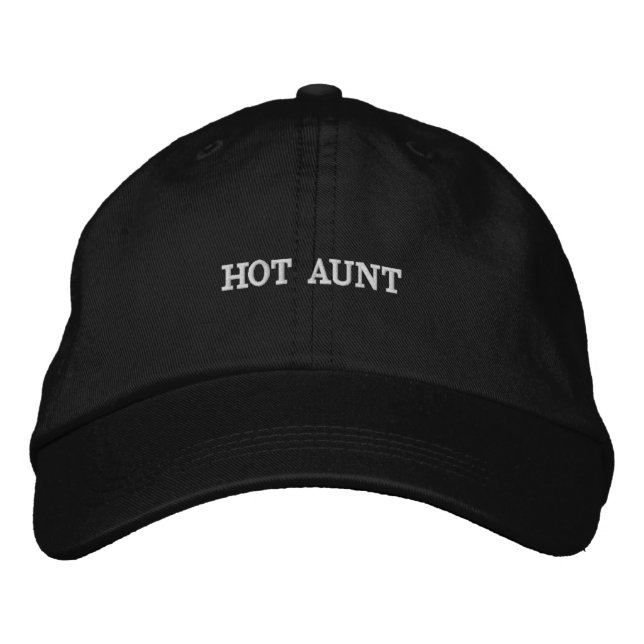 Boné Hot Aunt Embroidered Baseball Cap -Funny Aunt Gift (Frente)