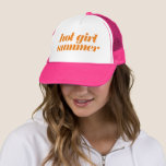 Boné Hot Girl Summer em rosa e laranja<br><div class="desc">Celebre o verão da sua garota gostosa com este chapéu incrível. Envie-me um e-mail em christie@christiekelly.com para obter ajuda sobre itens personalizados! Faça-o bem,  pessoas!</div>