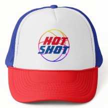 Hot Shot | Basketball Quote with Blue Text