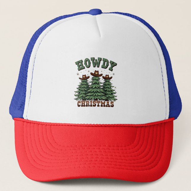 Boné Howdy Christmas Cactus Western Xmas (Frente)