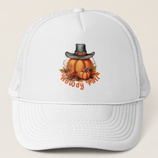 Boné Howdy Fall - Rustic Autumn Vibes (Frente)