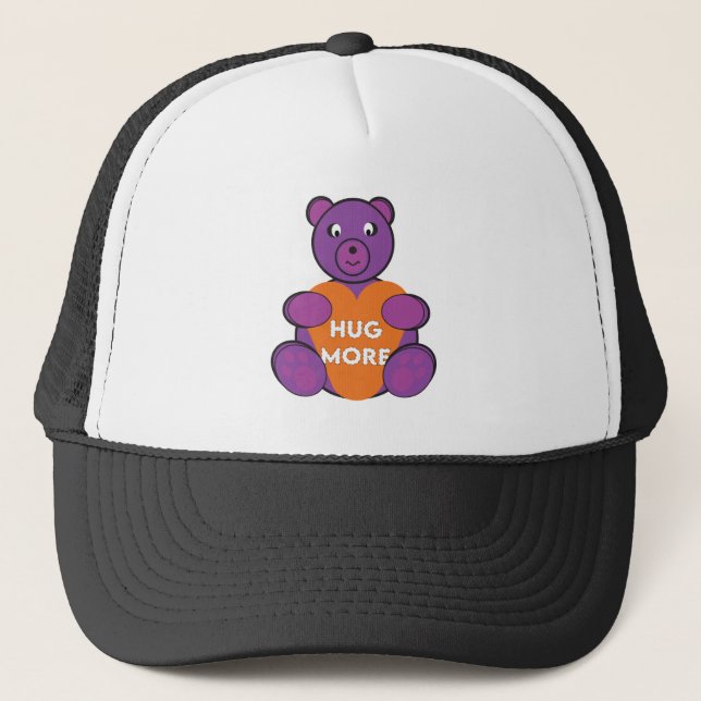 Boné Hug More Teddy Bear Trucker Hat (Frente)