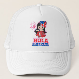 Boné Hula Americana Trucker Hat