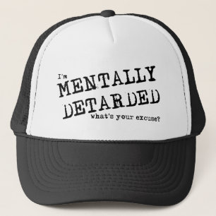 Boné Humor de Chapéu Engraçado Mentalmente Retardado