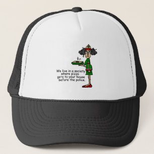 Boné Humor de Entrega de Pizza