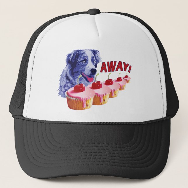 Boné Hypnotized - manchas o cão do cupcake - afastado! (Frente)