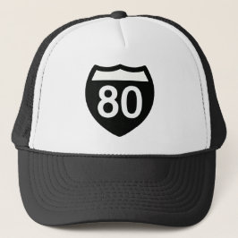 Boné I-80 Highway sign T-shirt design