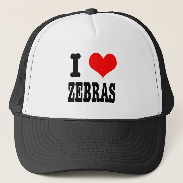 Boné I HEART (AMOR) zebras (Frente)