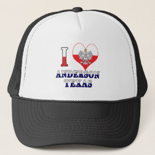 Boné I Heart Love Anderson Texas