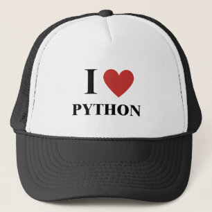 Boné I HEART Python Hat
