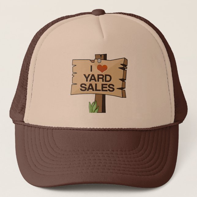Boné I Heart Yard Sales Trucker Hat (Frente)