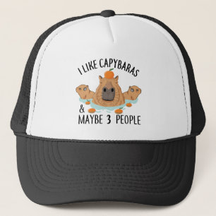 Boné I like Capybaras and maybe 3 people Funny Baby