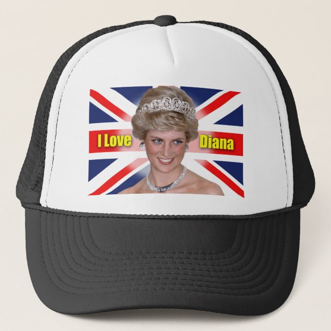 Boné 'I Love Diana' Princesa HRH (Frente)