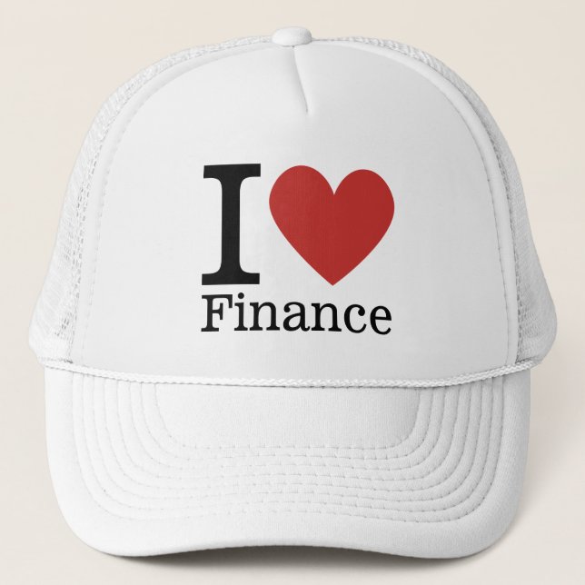 Boné I ❤️ Love Finance - Departamento de Finanças - (Frente)