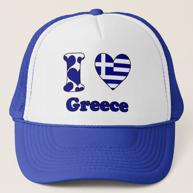 Boné I love Greece (Frente)