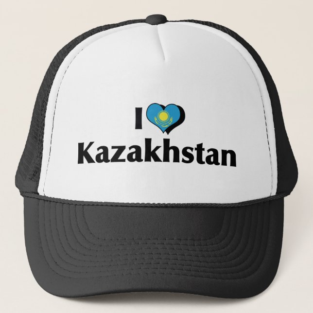 Boné I Love Kazakhstan Flag (Frente)