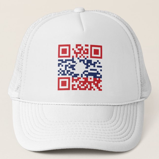 Boné I Love Laos (Khoy Huk Lao) Flag QR Code | Geek Lao (Frente)