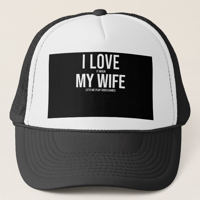 Boné I Love My Wife Funny Art Gift (Frente)