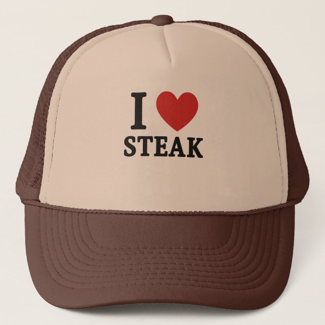 Boné I Love Steak – Funny Meat Lover & BBQ Shirt (Frente)
