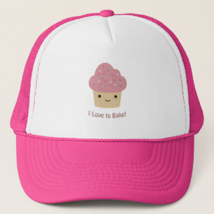 Boné I love to Bake! Cute Cupcake