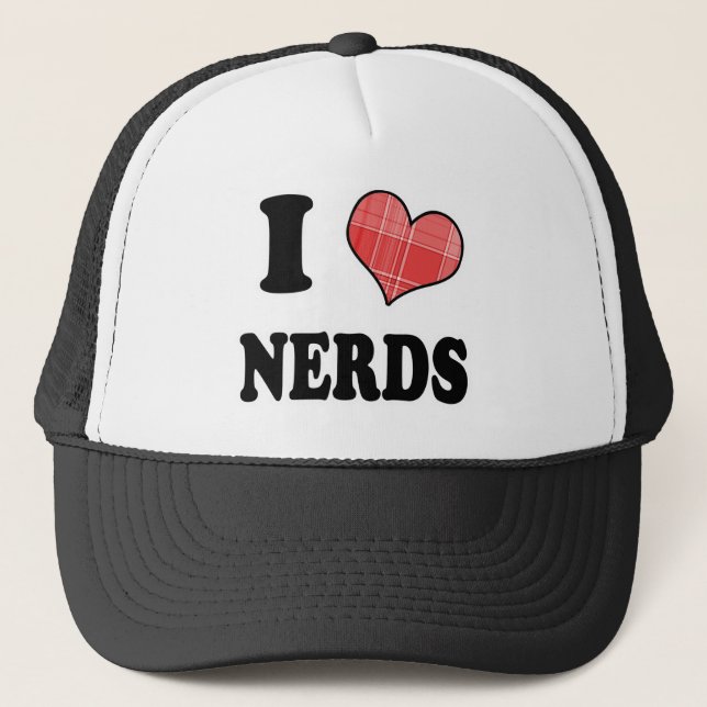 Boné I Love (Xadrez Heart) Nerd (Frente)