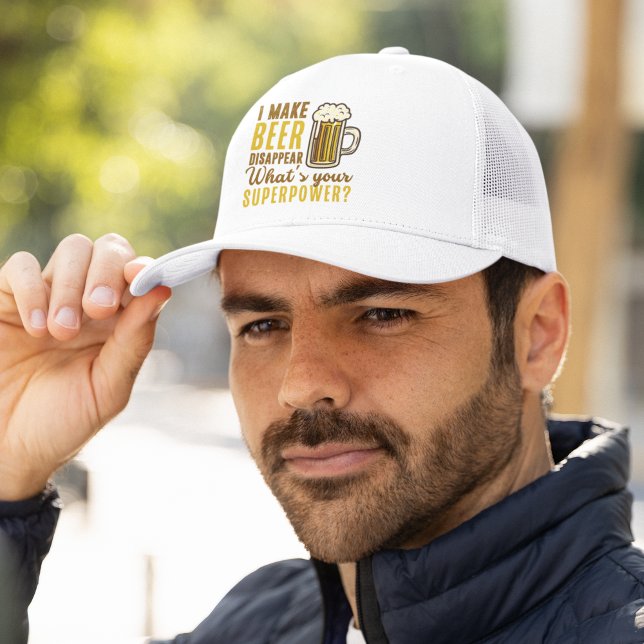 Boné I Make Beer Disappear, Funny Beer Lover T-Shirt (Criador carregado)