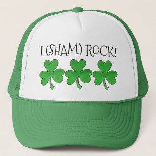 Boné I (Sham) Rock Lucky Irish Green Shamrock Clover